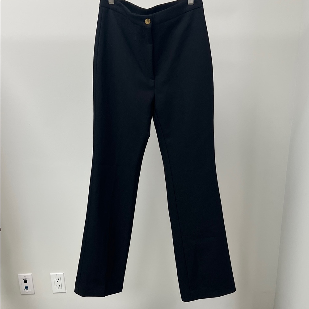 Acne Black Trousers with Gold Button